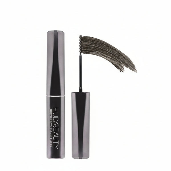 Huda Beauty BombBrows Fiber Gel 08 Soft Black - vista principal tono correcto