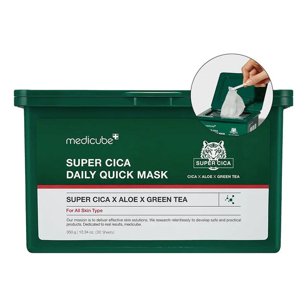 Medicube Super Cica Daily Mascarilla Facial Suavizante 30un | importado original, Argentina