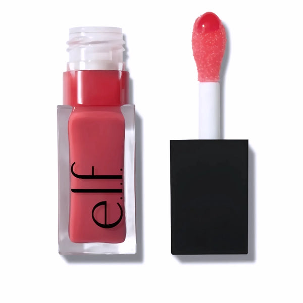 e.l.f. Glow Reviver Lip Oil Coral Fixation aceite labial coral transparente