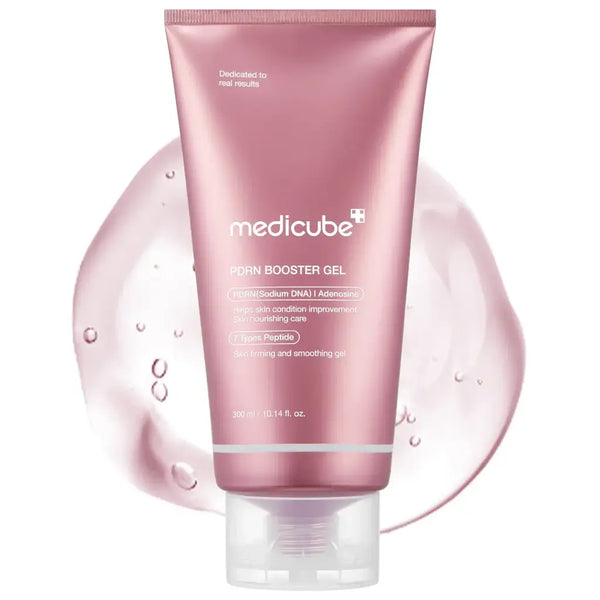 Medicube PDRN Booster Gel 300ml - envase gel facial hidratante ADN de salmon