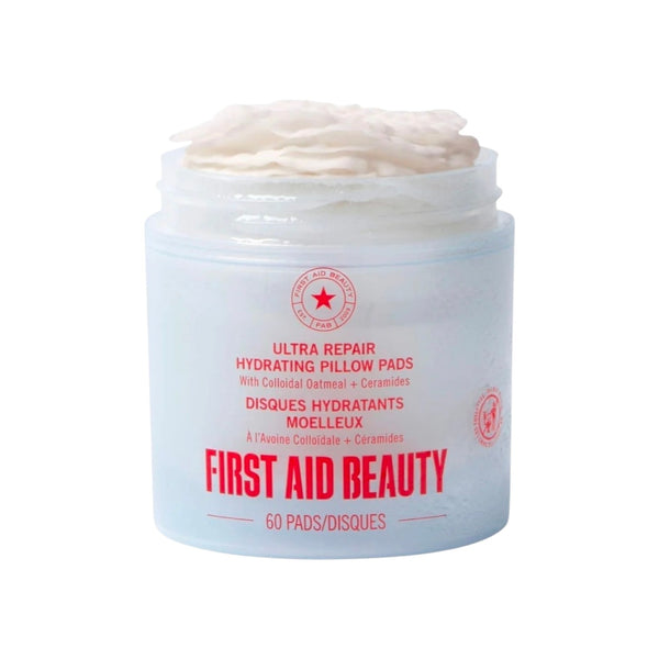 First Aid Beauty Ultra Repair Hydrating Pillow Pads — Avena Coloidal + Ceramidas (60 pads)