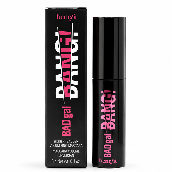 Benefit BadGal Bang Mini Máscara Voluminizadora — Intense Pitch Black (3g)