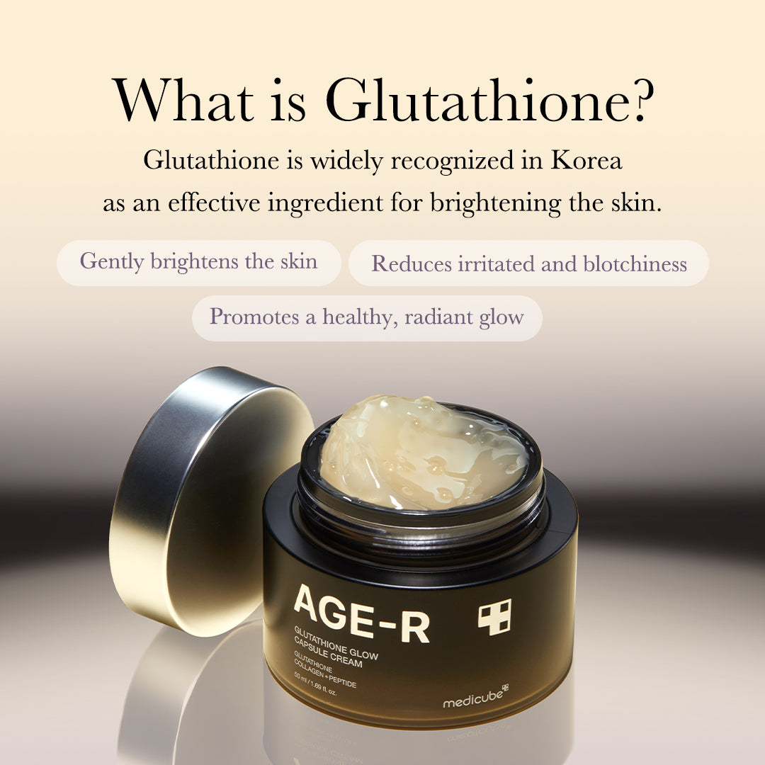 Medicube Age-R Glutathione Glow Capsule Cream - resultado glow luminosidad piel radiante