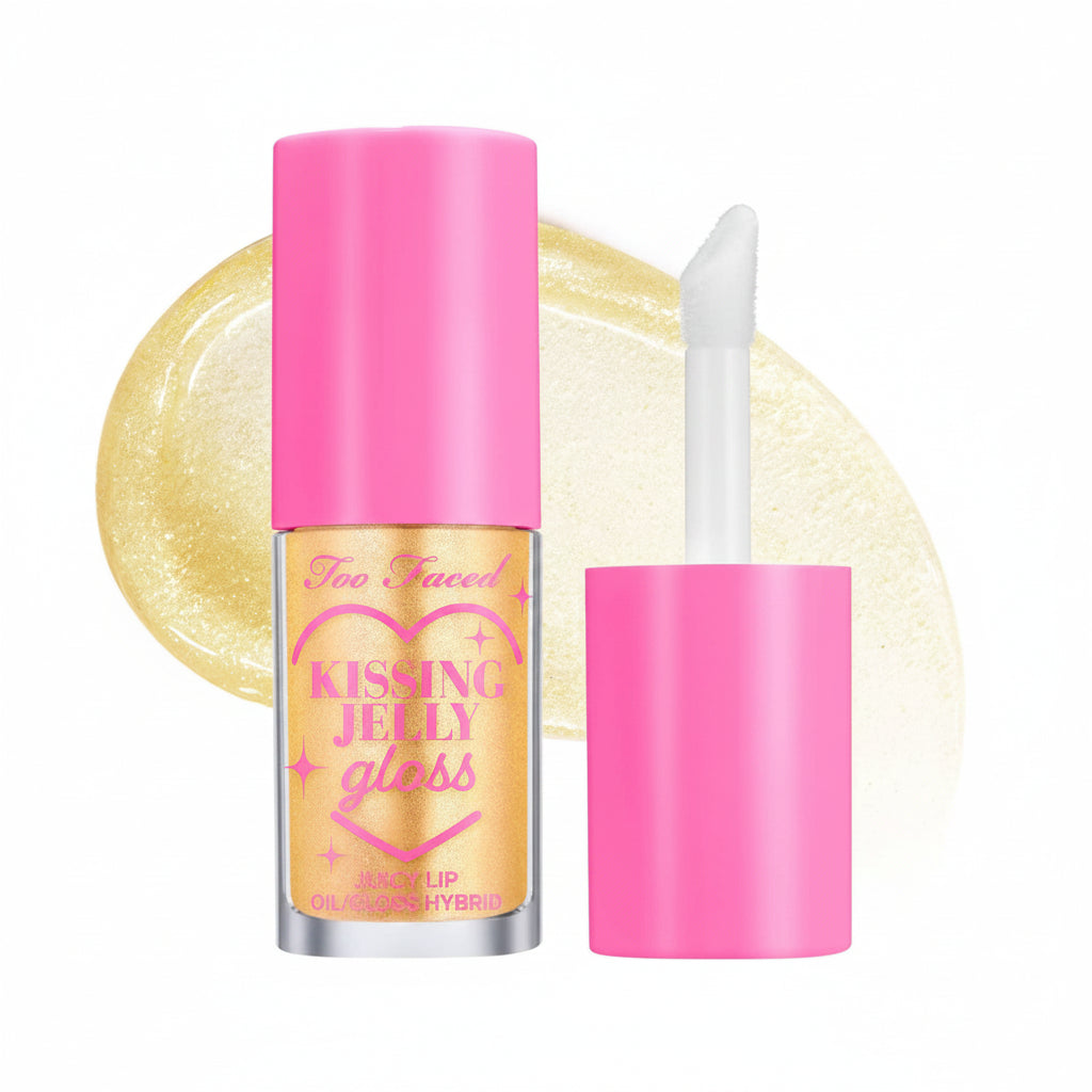Too Faced Kissing Jelly Lip Oil Gloss Pina Colada 4.5ml - vista principal tubo gloss