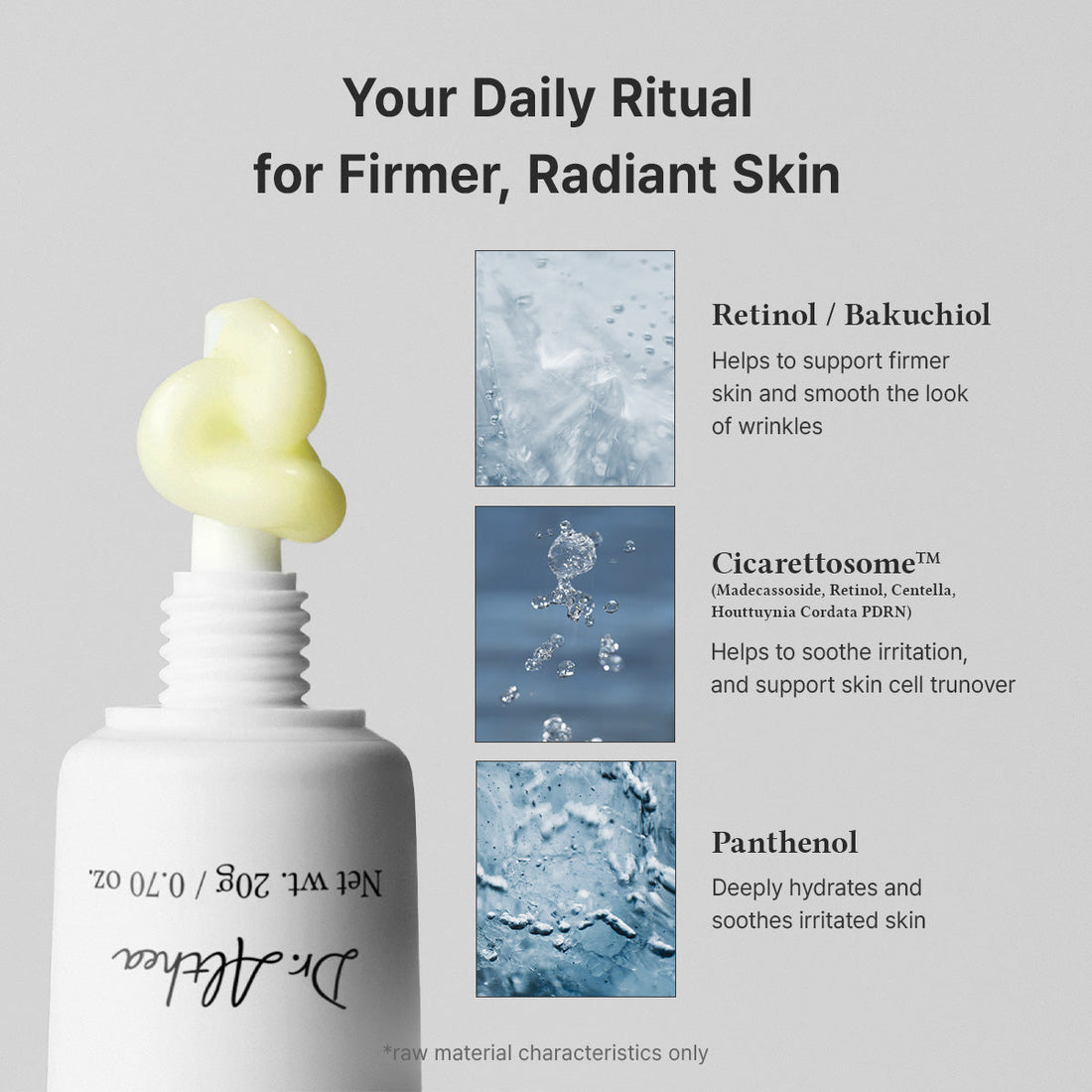 Dr. Althea Retinol 0.15% Cream ingredientes — retinol, bakuchiol, centella asiática, ceramidas
