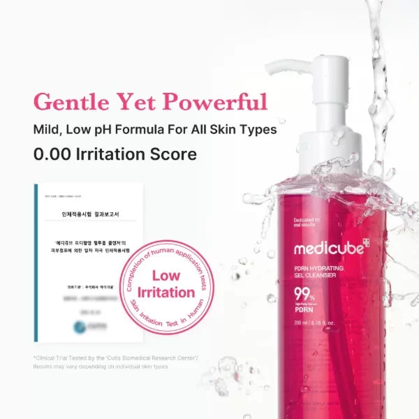 Medicube PDRN Cleanser ingredientes clave — PDRN, LHA, colágeno hidrolizado, niacinamida