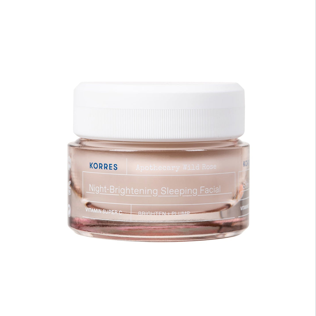 Korres Wild Rose Night-Brightening Sleeping Facial 40ml — crema nocturna griega iluminadora con aceite de rosa canina