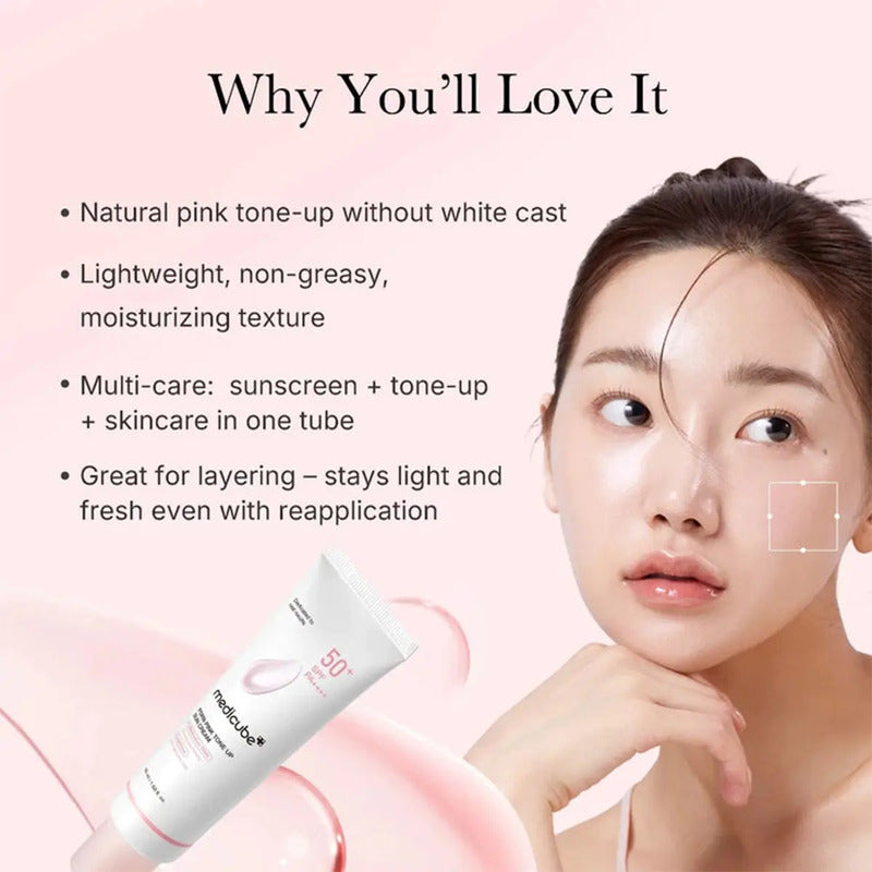 Medicube Pink Protector Solar Crema Con Pdrn — Ingredientes | Glowup
