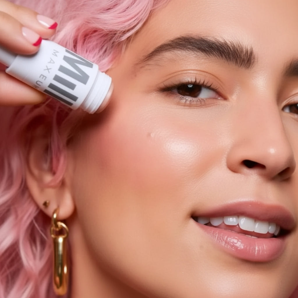 Milk Makeup Highlighter Stick Mini Tono Lit — Aplicación | Glowup