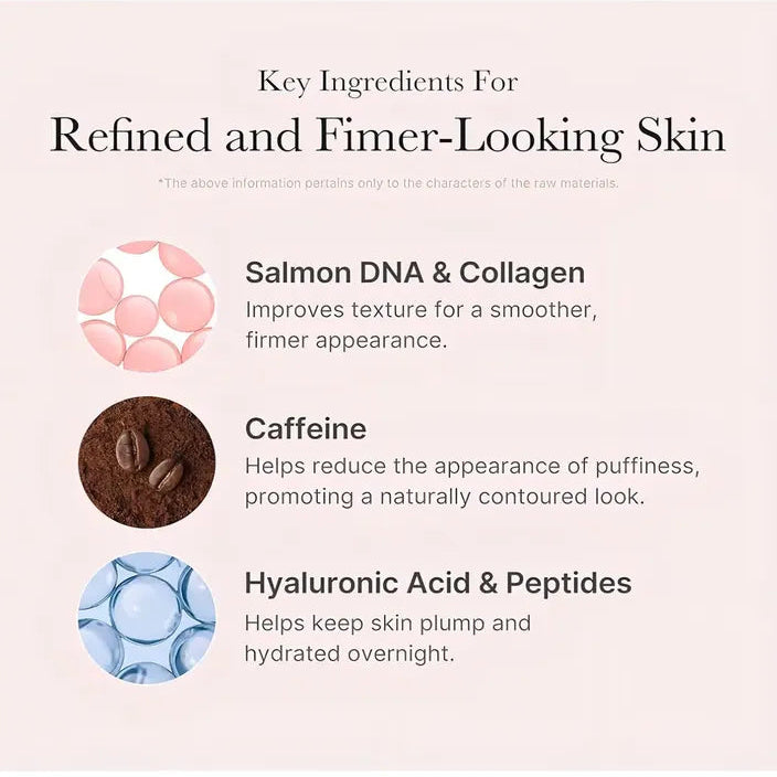 Máscara Nocturna De Cafeína Pdrn Rosa De — Ingredientes | Glowup