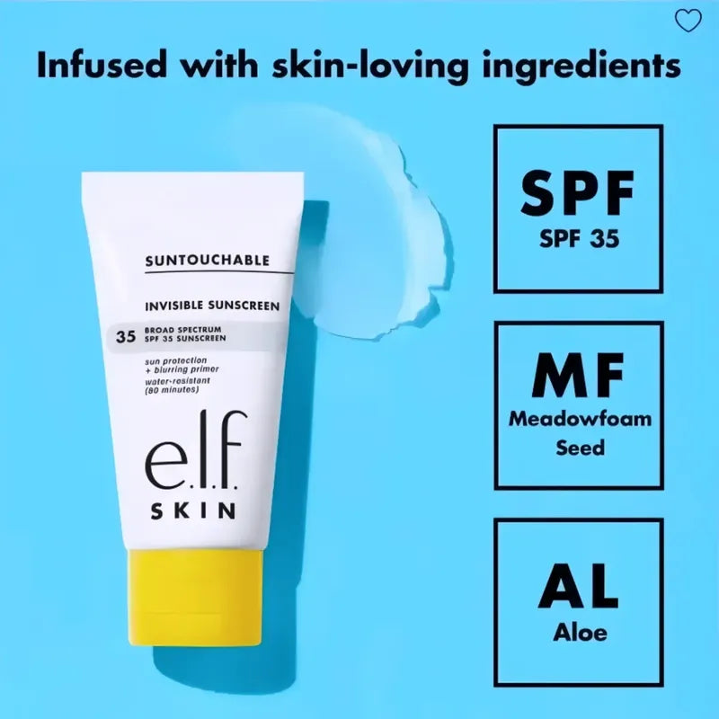 E.l.f. Skin Suntouchable Invisible Sunscreen — Textura | Glowup