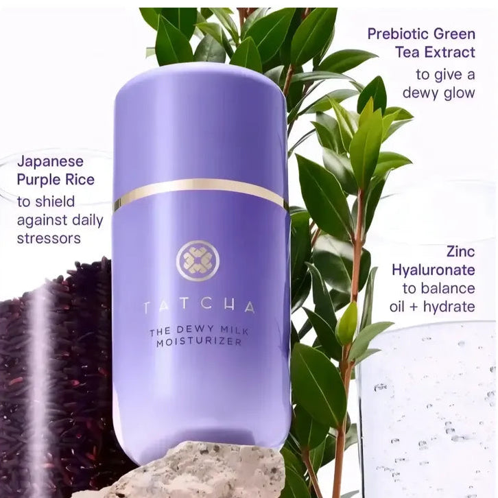 Crema Hidratante Iluminadora Tatcha Dewy Milk — Envase | Glowup