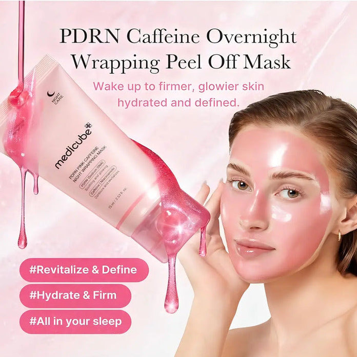 Máscara Nocturna De Cafeína Pdrn Rosa De — Textura | Glowup