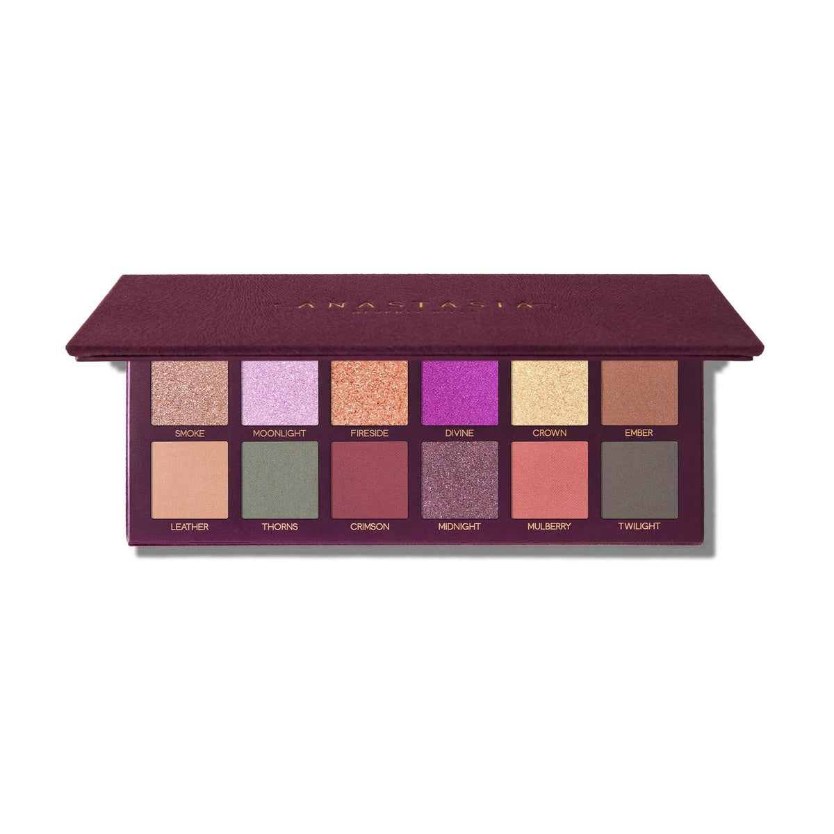 Anastasia Beverly Hills Fall Romance paleta de 12 sombras abierta — Glowup Makeup