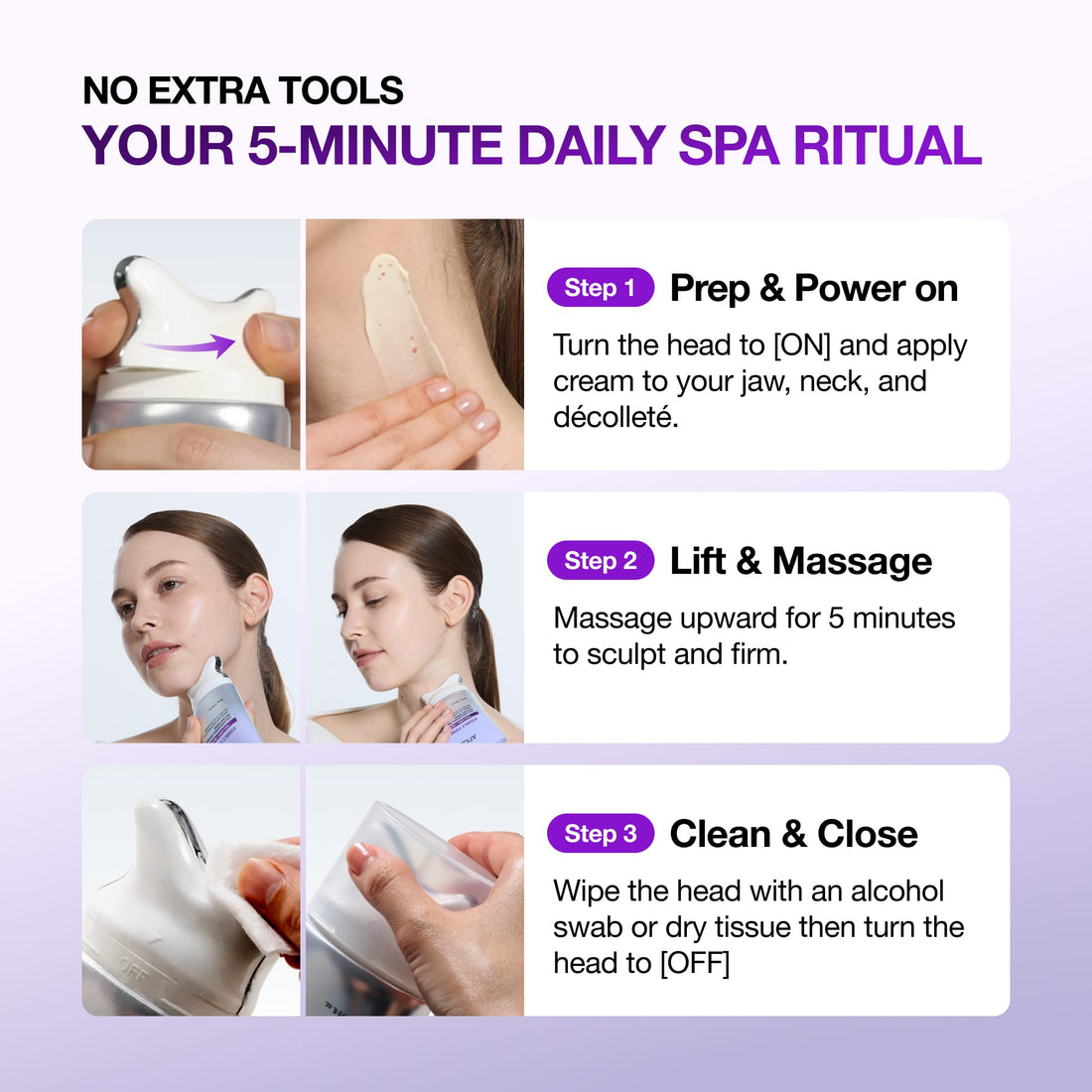 Anua Gua Sha Cream paso a paso modo de uso rutina de 5 minutos