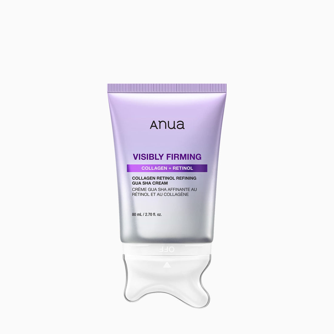 Anua Collagen Retinol Refining Gua Sha Cream 80ml packaging fondo blanco - Glowup