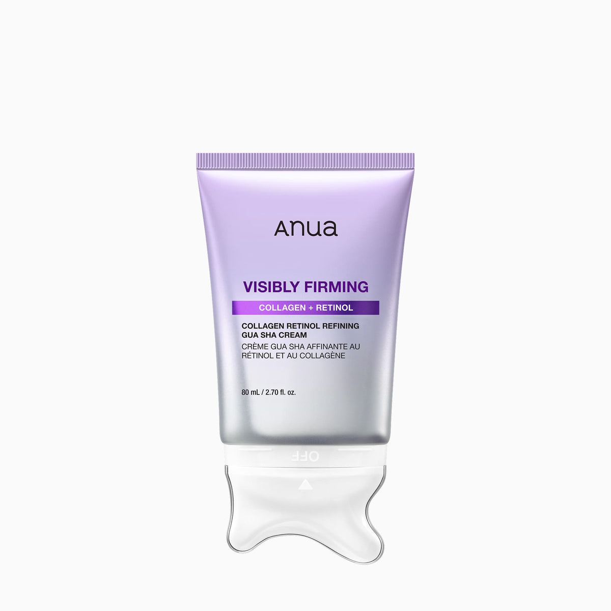 Anua Collagen Retinol Refining Gua Sha Cream 80ml packaging fondo blanco - Glowup