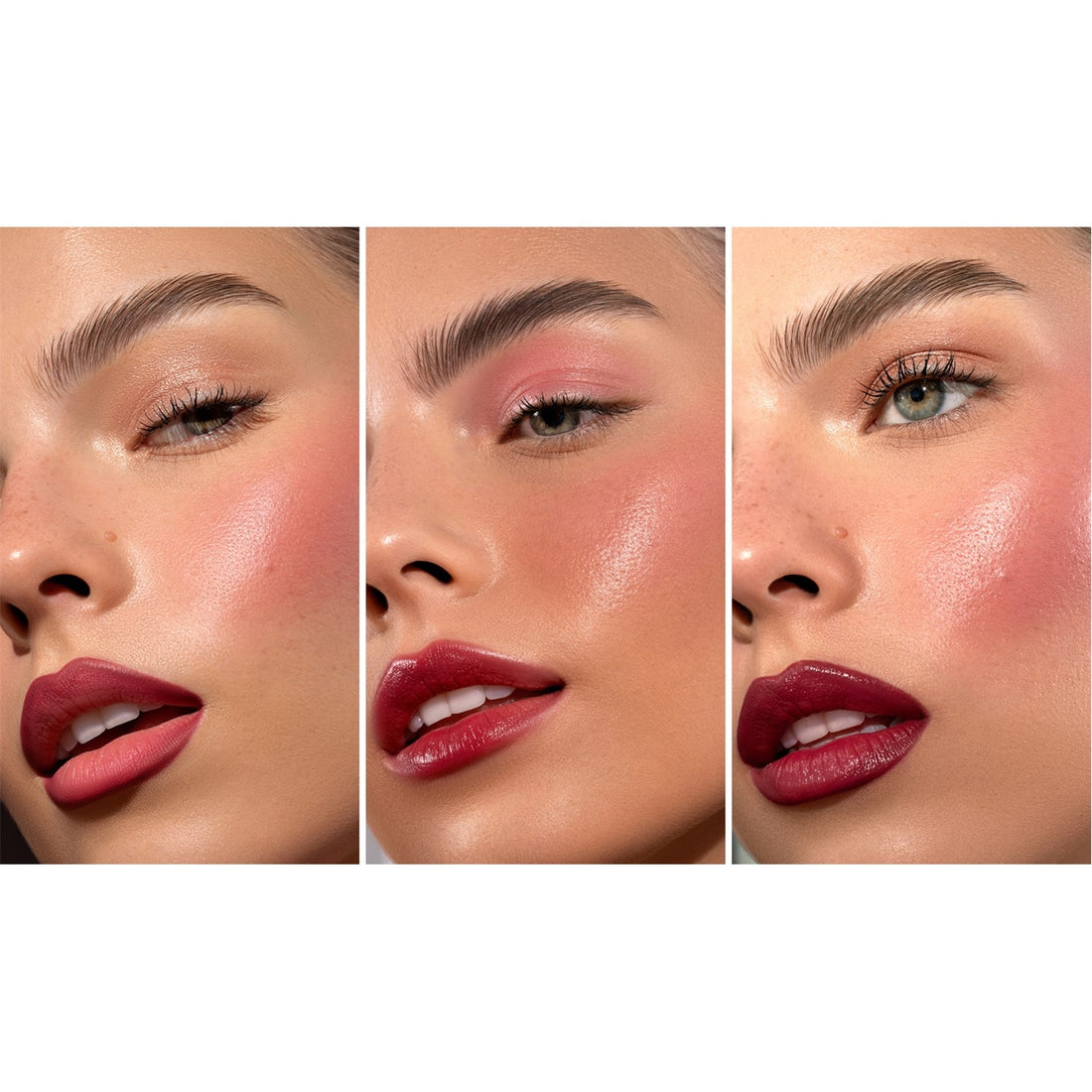 Natasha Denona Berry Pop Cheek Trio blush iluminador mejillas berry — Glowup Makeup