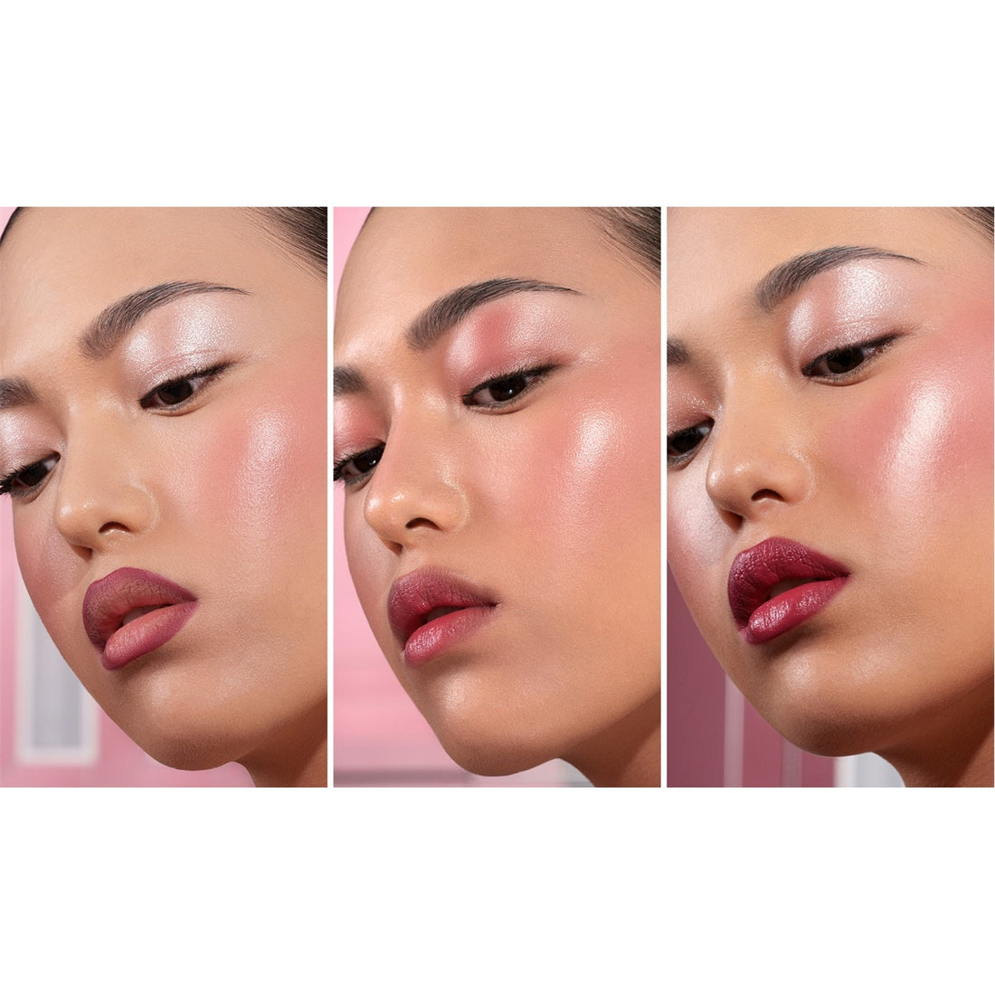 Natasha Denona Berry Pop Cheek Trio blush iluminador mejillas berry — Glowup Makeup