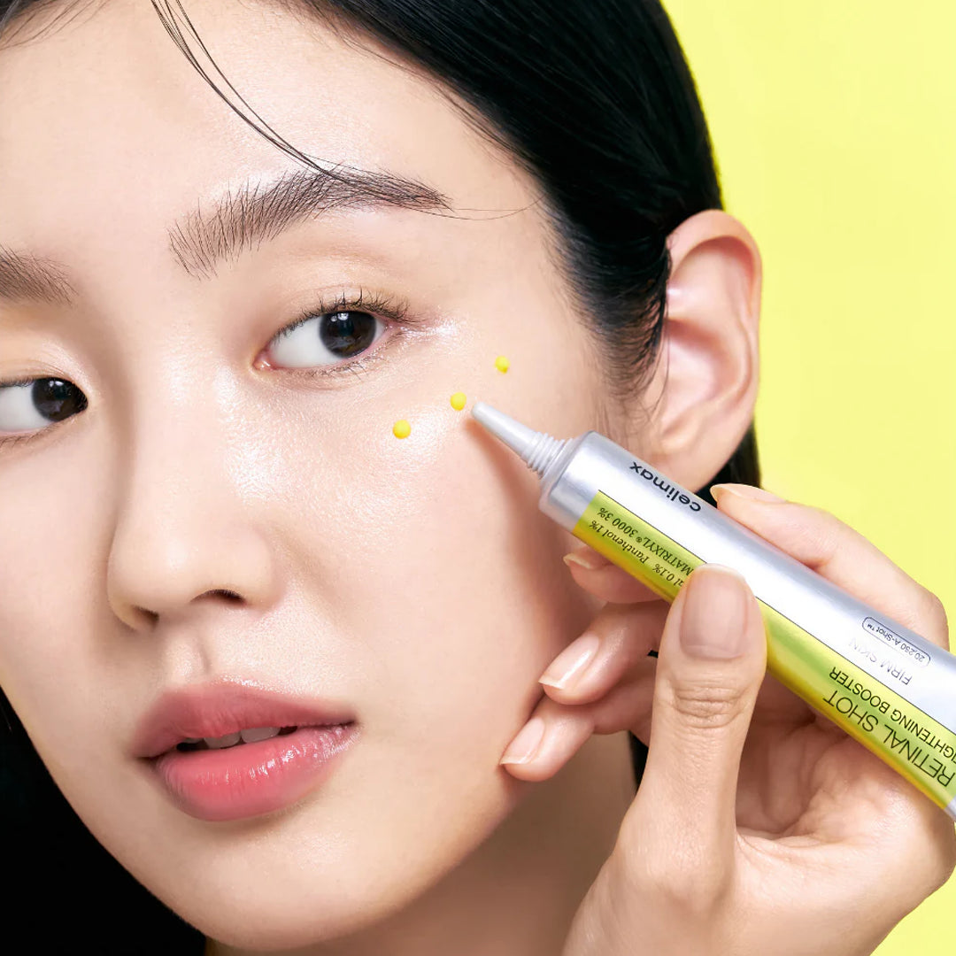 Celimax Vita-A Retinal Shot booster antiedad packaging frontal retinal 0,1% Corea — Glowup Makeup