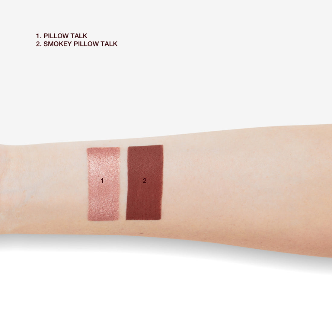 Charlotte Tilbury Eye Enhancing Kit swatch en piel clara de ambos tonos