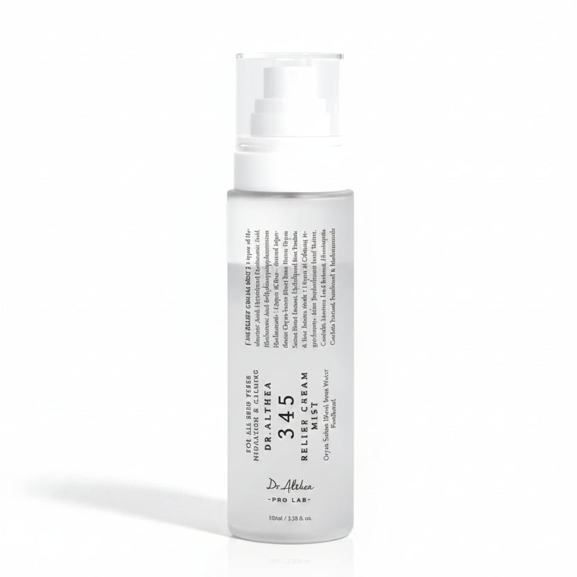 Dr. Althea 345 Relief Cream Mist 100ml frente — bruma facial hidratante coreana centella asiatica
