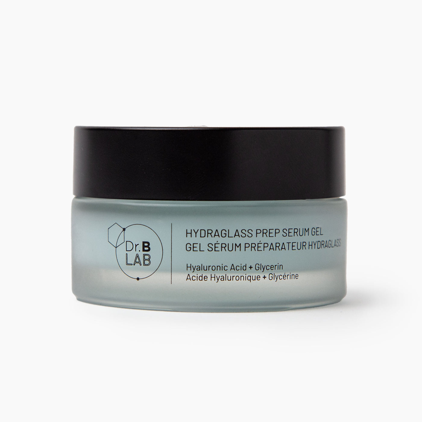 Dr. B Lab Hydraglass Gel Serum Preparador 30ml sobre fondo blanco