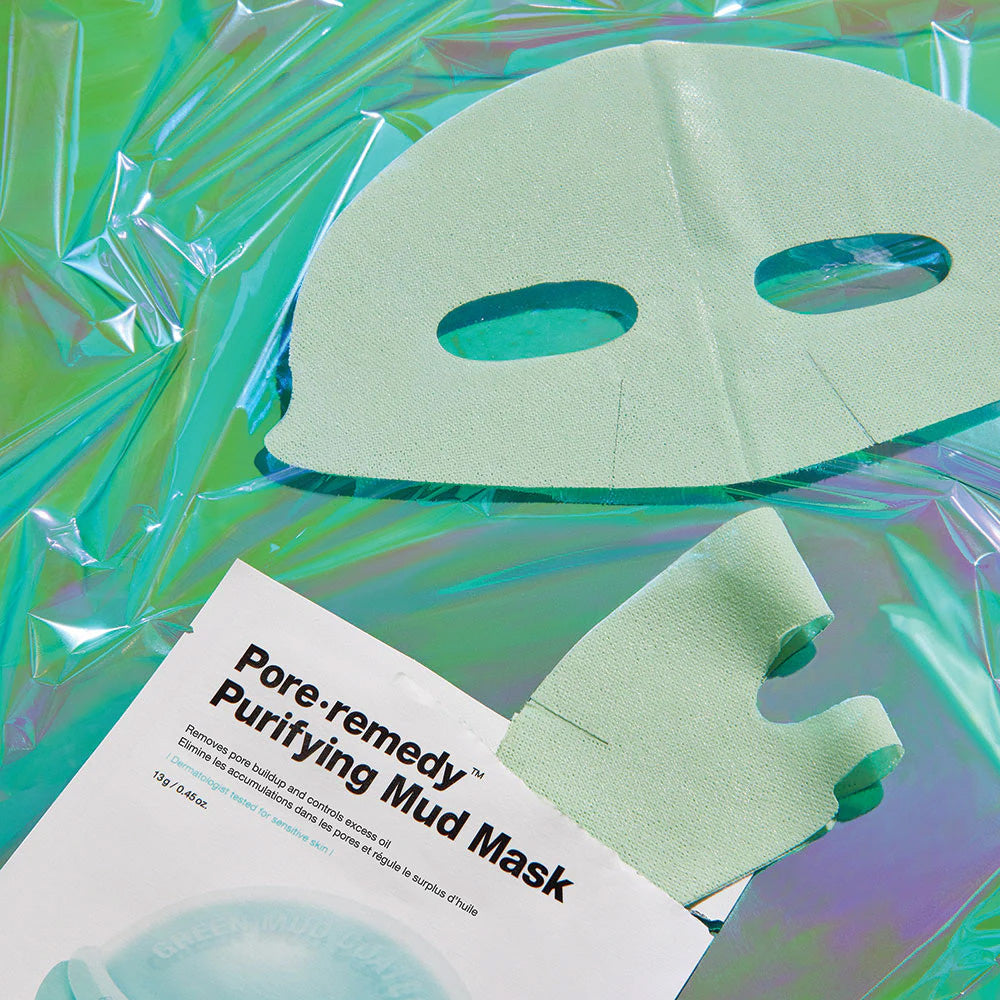 Dr.Jart+ Pore Remedy - detalle de la mascarilla y el sobre individual
