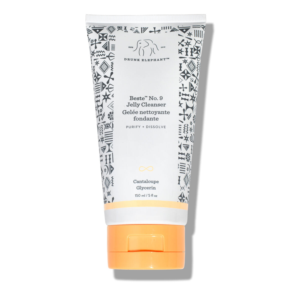Drunk Elephant Beste No. 9 Jelly Cleanser jalea limpiadora facial 150ml sobre fondo blanco