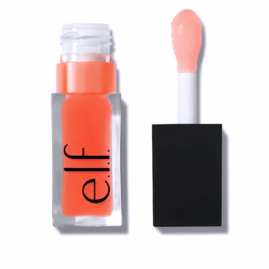 e.l.f. Glow Reviver Lip Oil Its Giving Guava aceite labial rosa melocotón