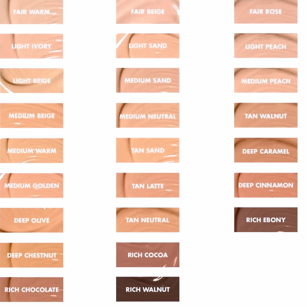 Fair Warm e.l.f. corrector swatch tono claro con subtonos amarillos