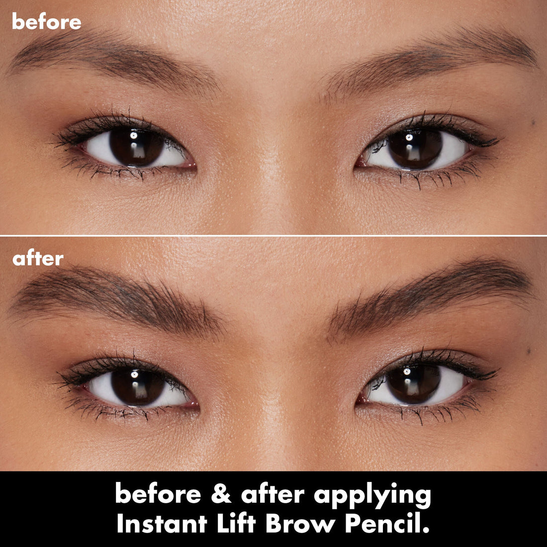 e.l.f. Instant Lift Brow Pencil antes y después resultado cejas definidas