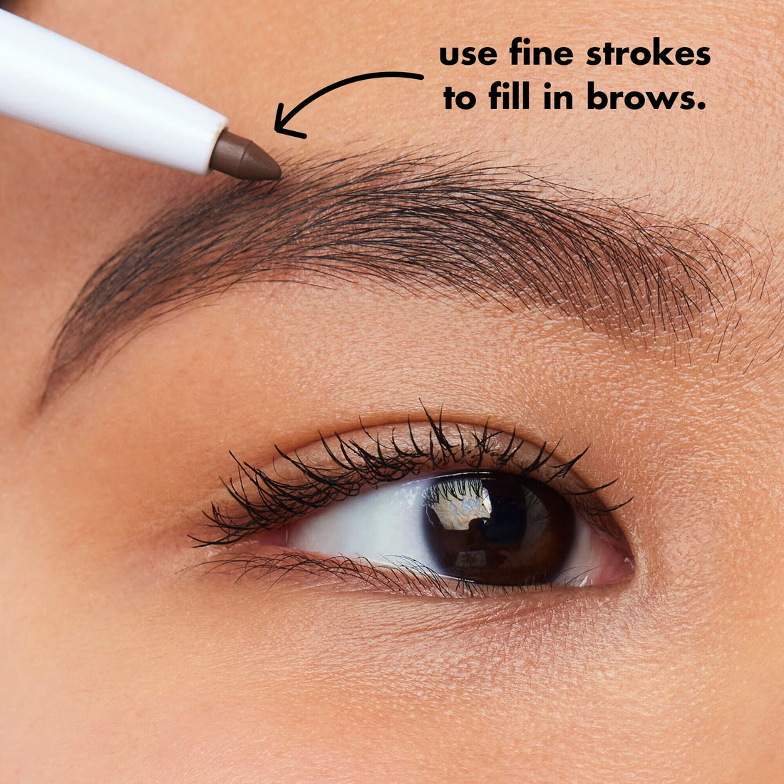 e.l.f. Instant Lift Brow Pencil cómo aplicar paso 1 rellenar