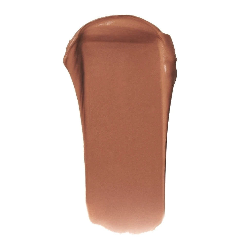 e.l.f. O Face Satin Lipstick No Doubt pink brown swatch satin