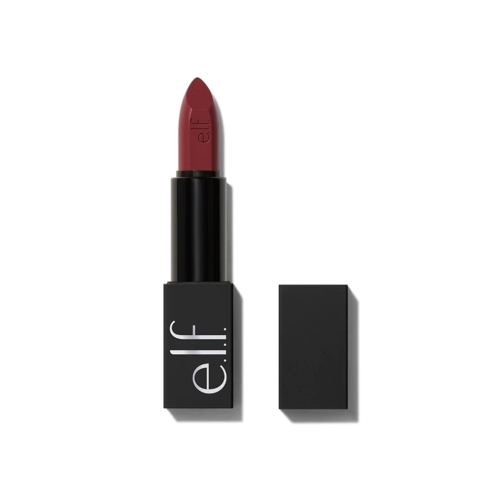 e.l.f. O Face Satin Lipstick Shameless Pink Plum packaging