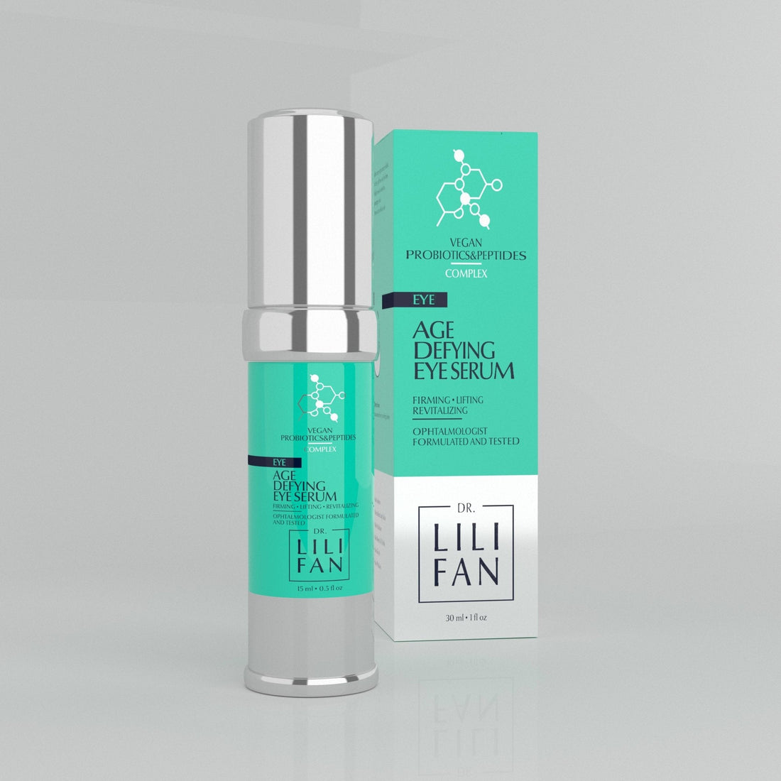 Dr. Lili Fan Probiotic Eye Serum — aplicacion en contorno de ojos