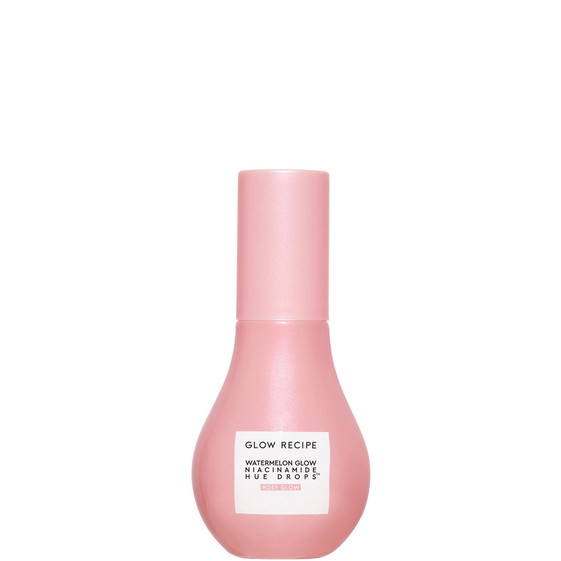 Glow Recipe Watermelon Glow Niacinamide Hue Drops tono Rosy Glow (rosa luminoso) 40ml sobre fondo blanco