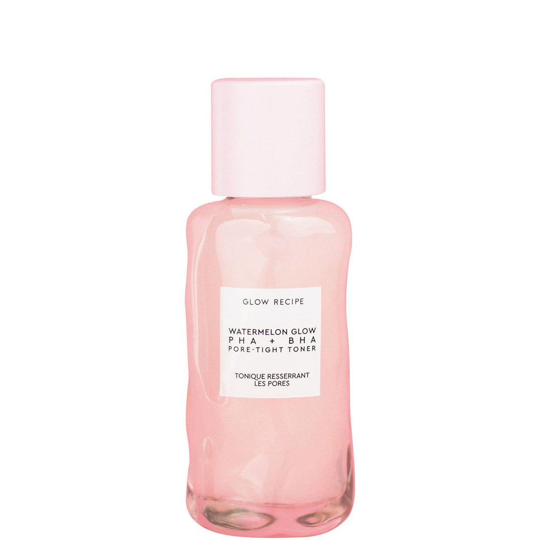 Glow Recipe Watermelon Glow PHA BHA Pore-Tight Toner 40ml botella sobre fondo blanco