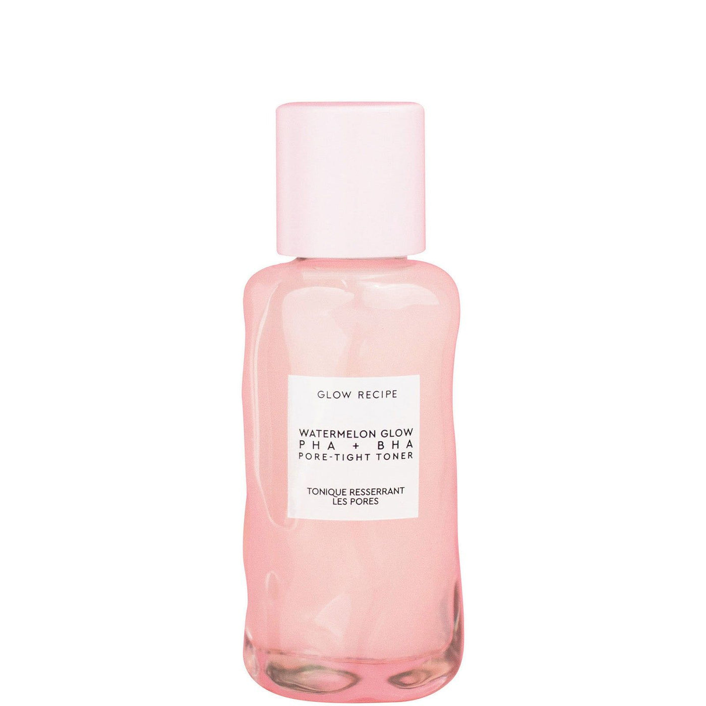 Glow Recipe Watermelon Glow PHA BHA Pore-Tight Toner 40ml botella sobre fondo blanco