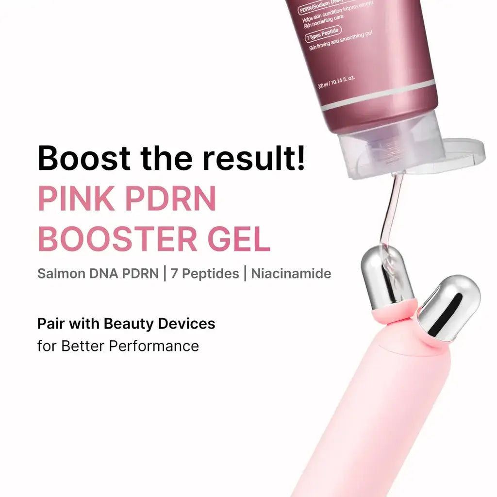 Medicube PDRN Booster Gel - uso combinado con dispositivo Age-R para potenciar resultados