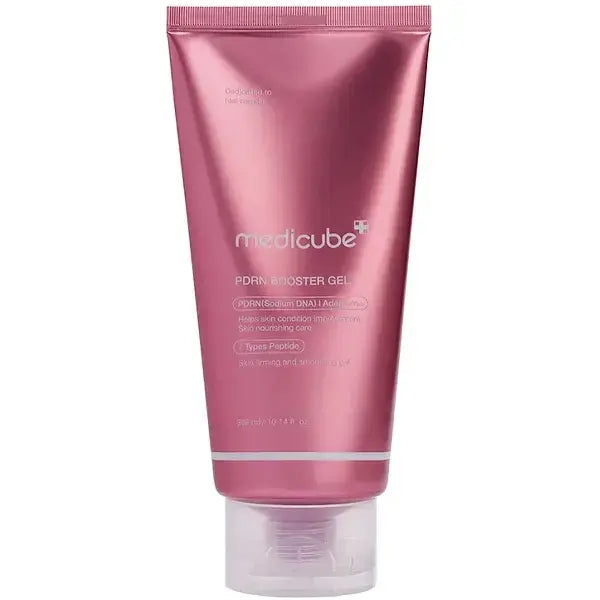 Medicube PDRN Booster Gel 300ml - vista frontal packaging fondo blanco