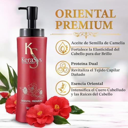 Kerasys Oriental Premium beneficios aceite de camelia proteina dual esencia oriental