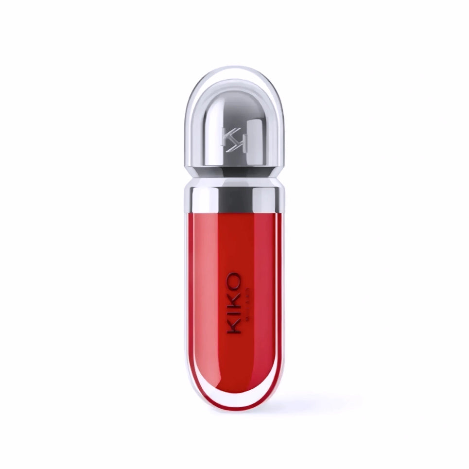 Kiko Milano 3D Hydra Lipgloss tono 15 Rojo Cereza packaging frontal