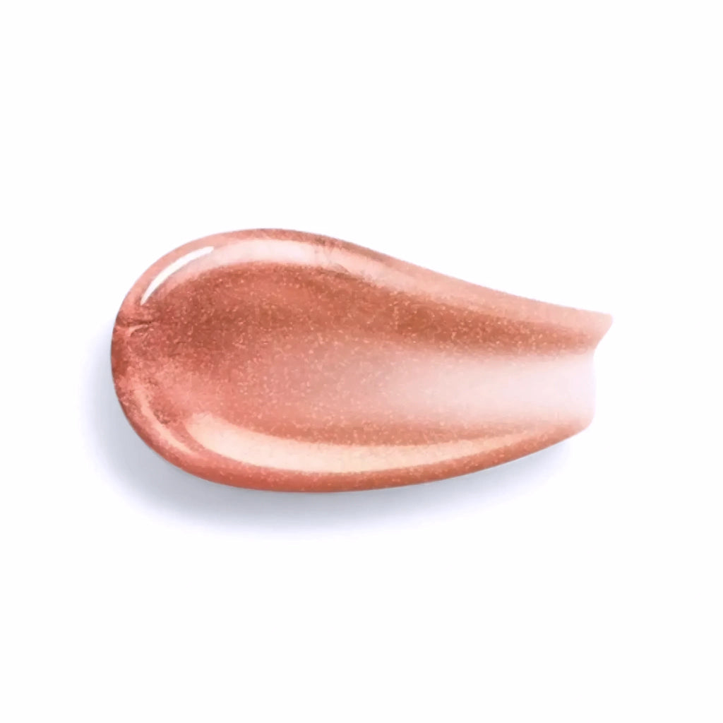 Kiko 3D Hydra Lipgloss Dorado vista lateral gloss labial golden sparkle