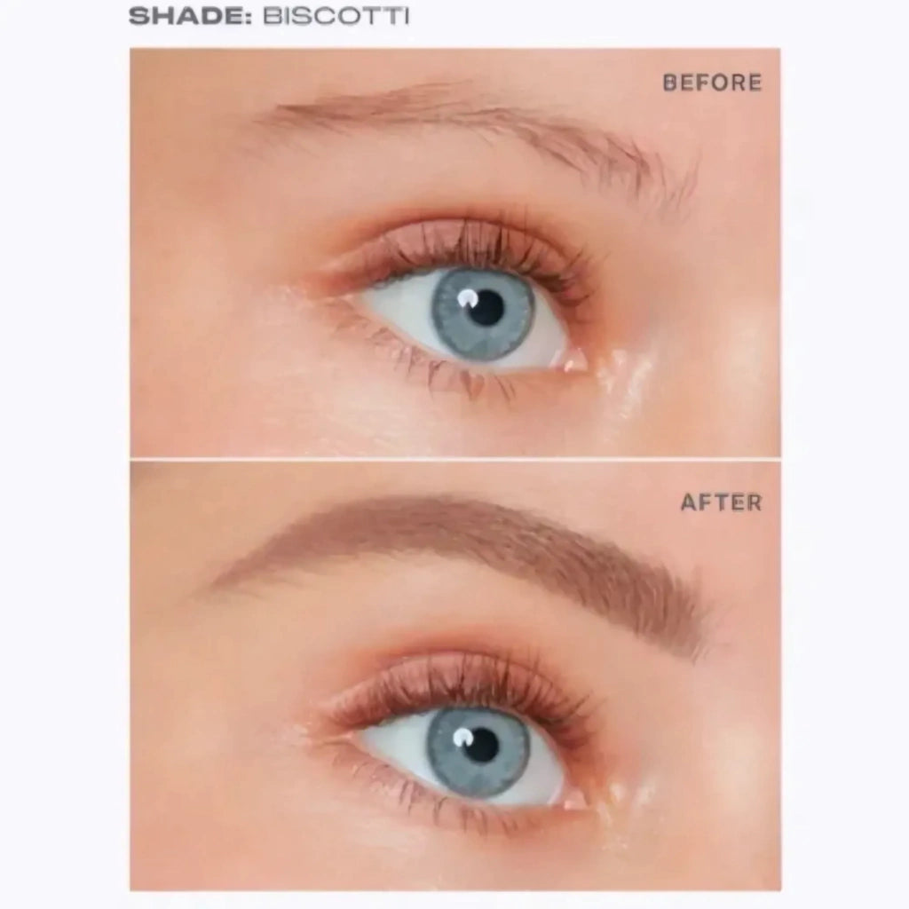 Morphe brow pencil Biscotti tono gris topo claro detalle