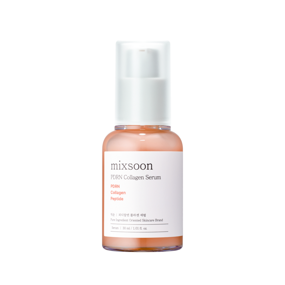 Mixsoon PDRN Collagen Serum 30ml — sérum coreano reafirmante con PDRN vegetal y colágeno