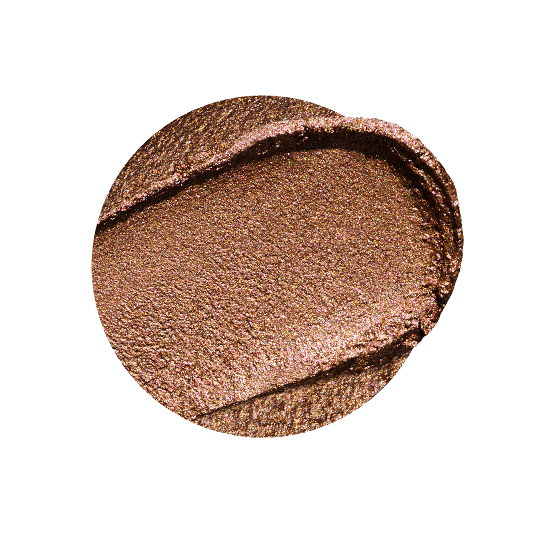 Rare Beauty Adventure swatch sobre piel bronze cálido