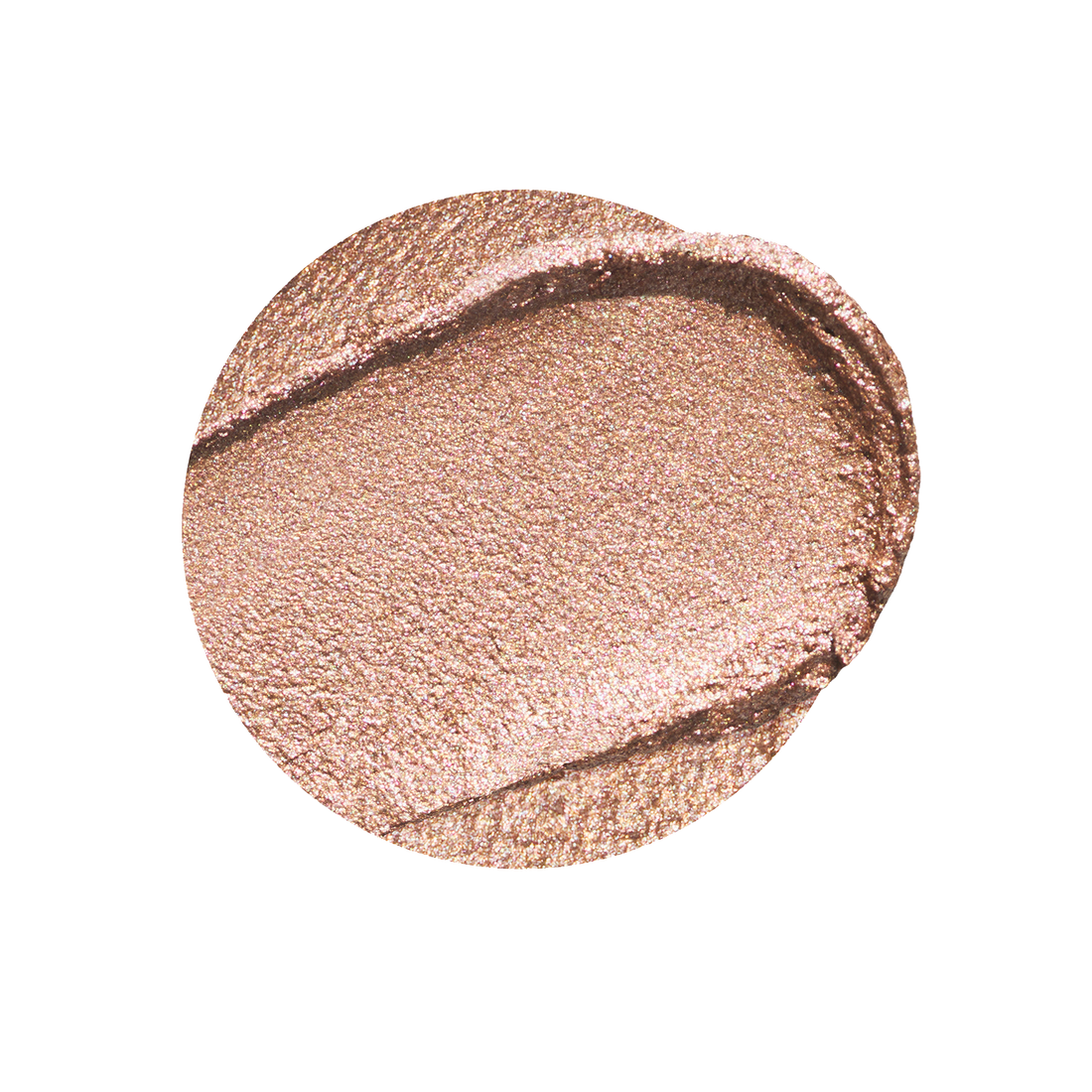 Rare Beauty Integrity swatch sobre piel champagne shimmer