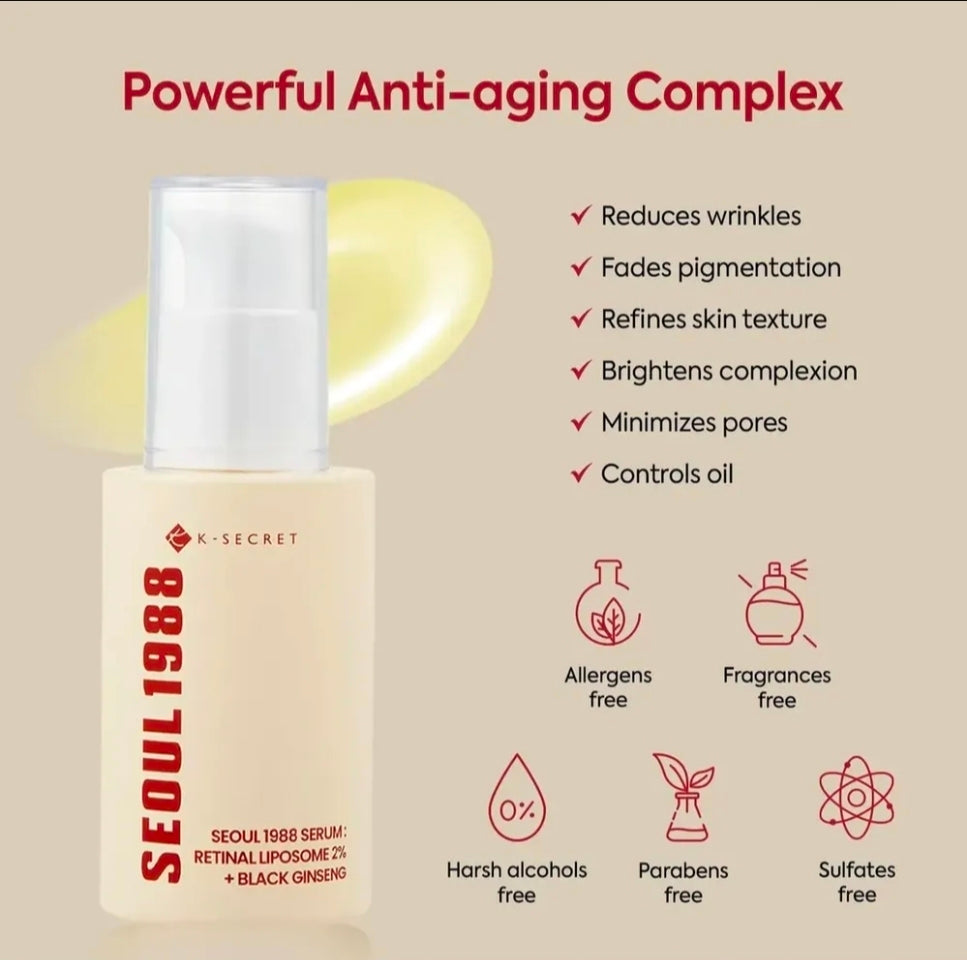Ksecret Seoul 1988 Serum Retinal Liposome 2% — Resultado | Glowup