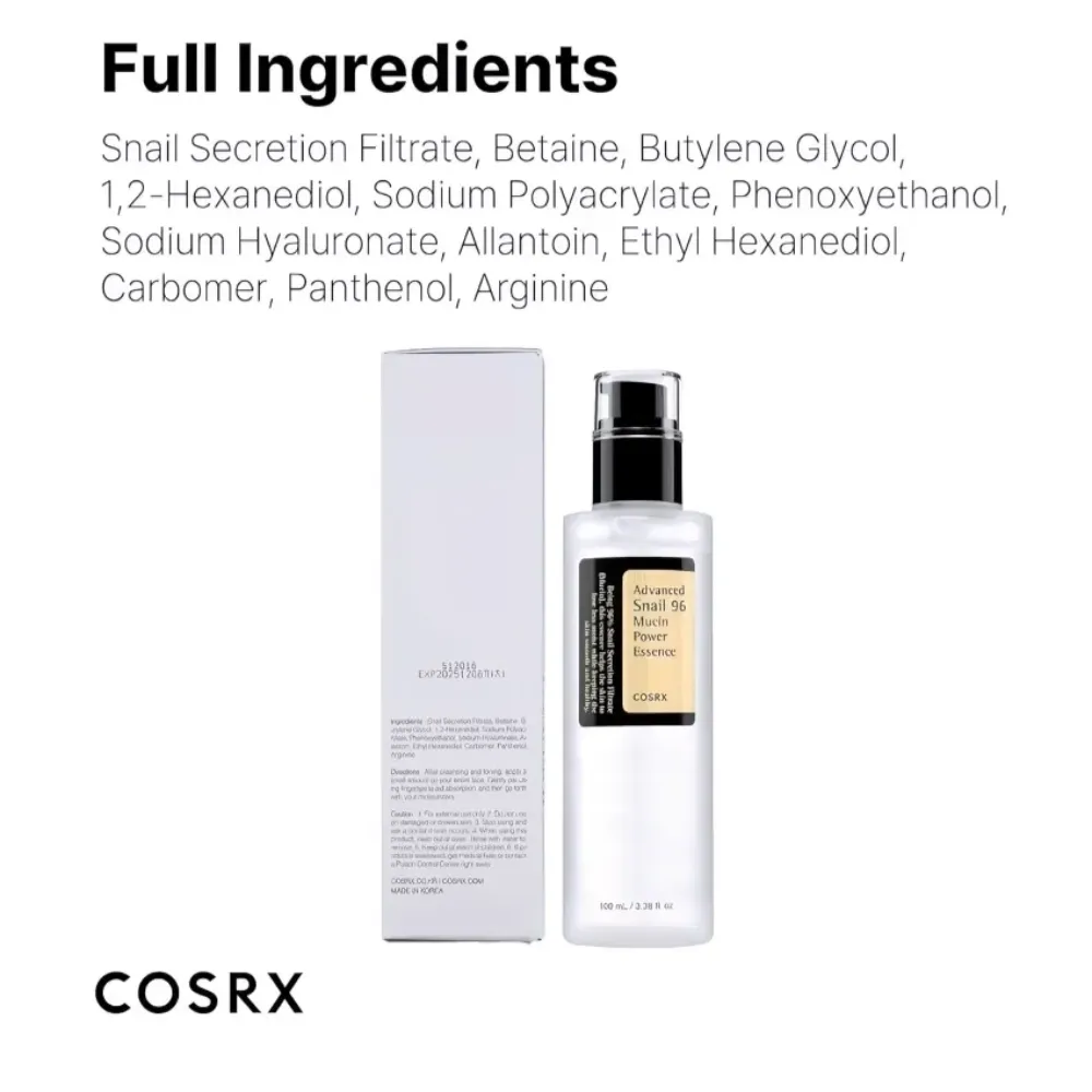 Esencia Tonico Cosrx Advanced Snail Baba De — Presentación | Glowup